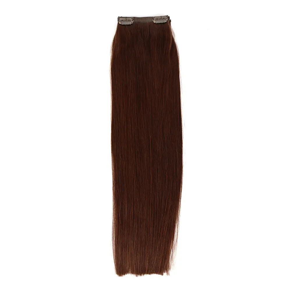 Precio barato Extensiones de cabello humano Color cobre PU sin costuras Clip en extensión de cabello