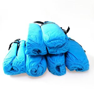 ESD bảo vệ chống tĩnh giày bao gồm dẫn điện không dệt booties cho cleanrooms PE Chất liệu bộ phim kéo dài thổi đúc quần áo - Product Image 3