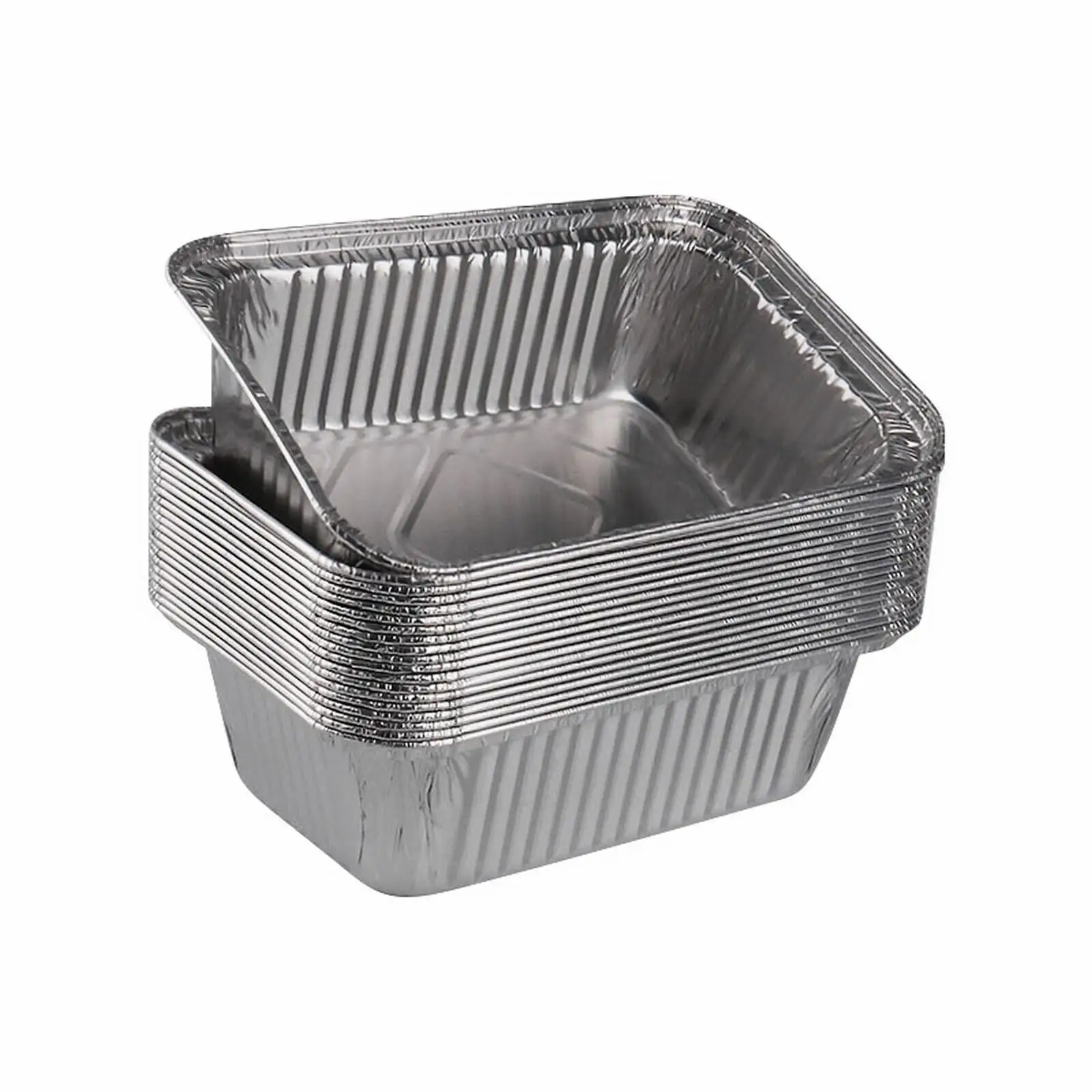 Descartável Alta Qualidade Food Grade Alumínio Foil Container/Takeaway Lunch Box/Bandeja com Tampa De Papelão