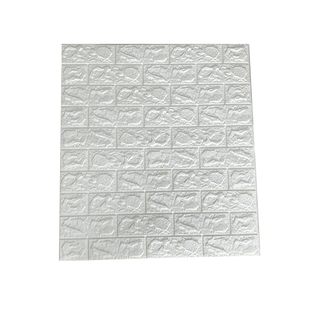 Papel tapiz de piedra de ladrillo pe de alta calidad, pegatinas de pared de azulejos 3d impermeables para cocina y baño