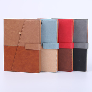 Notebook in pelle sintetica con giunzione a due colori originale in fabbrica creativa per studenti - Product Image 3