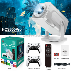 Android 11 Dual Band WiFi BT 180 derece dönebilen projektör HCS350 Pro ev sineması Hcs350pro oyun projektör Mini projektör - Product Image 5