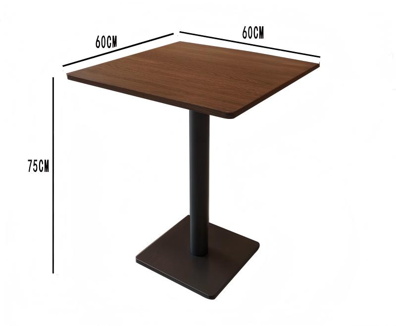 Mesa cuadrada para restaurante