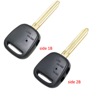 Ateşleme transponder boş anahtar kovanı Toyota uzaktan anahtar kabuk ile 1/2 düğme yan - Product Image 4