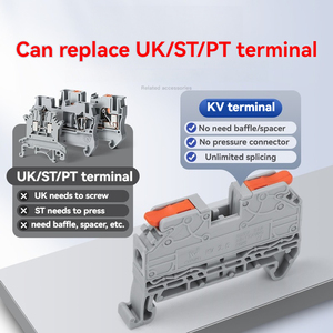 Conector de cable rápido sin presión KV2.5 Bloque de terminales Tipo de resorte enchufable directo sin herramientas - Product Image 3