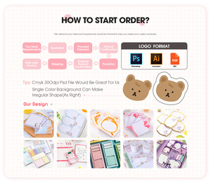 Bloc de notas personalizable Animal Anime Notas adhesivas azules Bloc de notas Logotipo personalizado Impreso Mini nota adhesiva - Product Image 5