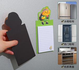 Bloc de notas magnético de dibujos animados 3D personalizado de fabricación para hacer la lista de cuadernos Bloc de notas pegajoso Cuadernos