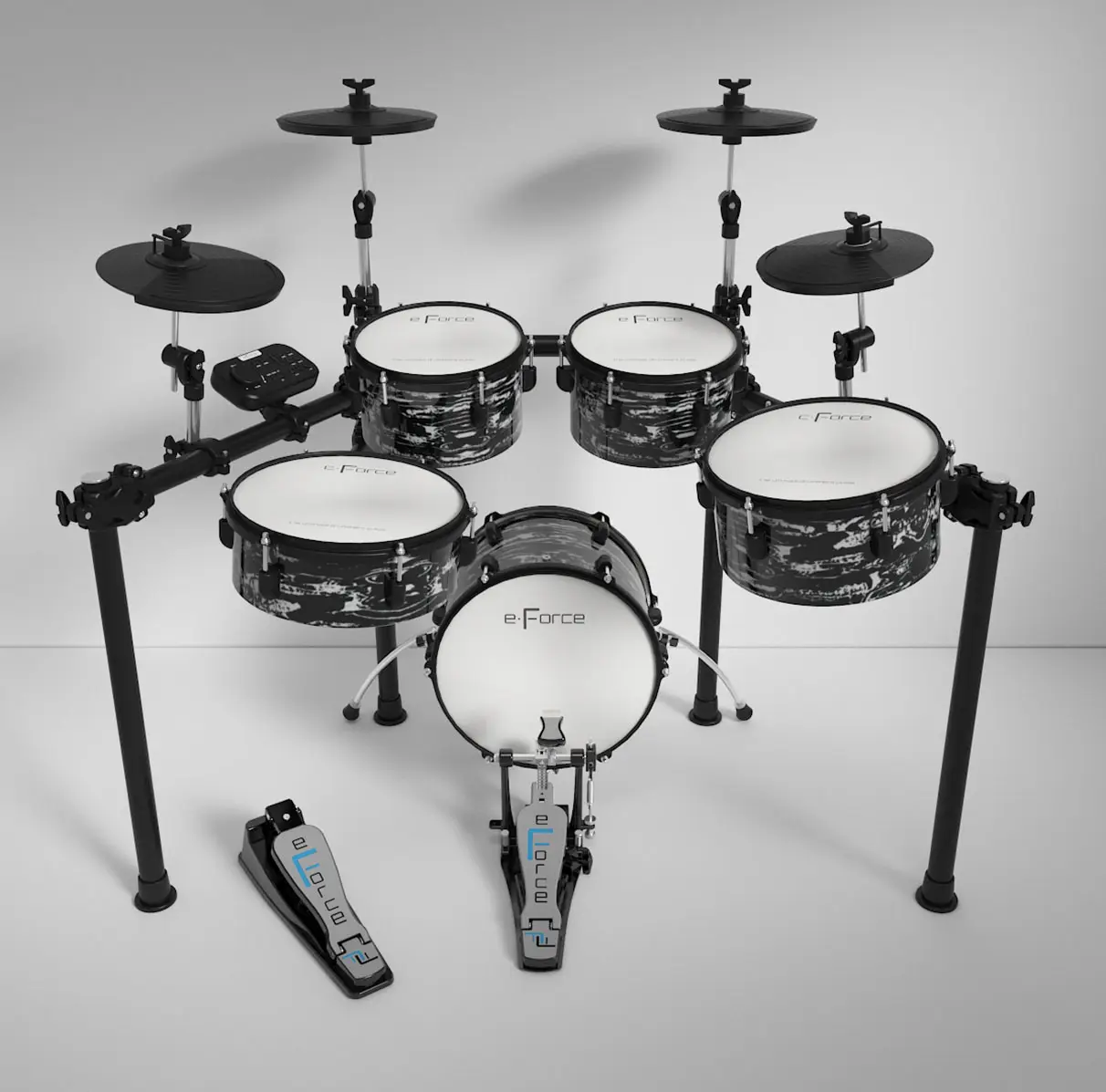 E-Force Music professionelles Musikinstrument Elektrisches Schlagzeug F30 Serie hochwertige tragbare elektronische Hybrid-Schlagzeug-Kits