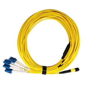 MPO-LCファイバートランクケーブル12コアイエローシングルモードファンアウトMPO-LCブレイクアウトファイバーパッチコード - Product Image 1