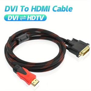 Custom <strong>Hdmi</strong> to DVI and DVI to <strong>HDMI</strong> Support <strong>Computer</strong> Monitor Projector HD Audio Video Data Cable HDTV