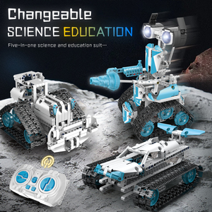 STEM 720PCS 5-in-1 2.4G 4CH Remote-und APP Bluetooth-gesteuertes Gebäude RC-Roboter-und Fahrzeug kit - Product Image 3