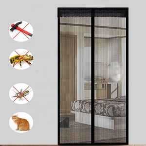 Kunden spezifischer Magnet verschluss Hoch leistungs gitter Fliegen gitter Türnetz mit Magnet für Hunde Terrasse Veranda Schiebetür