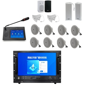 IP-SIP-Интерком Pro raudio paging systemTalk-Back POE потолочный динамик настенный веб-сетевой цифровой пейджинговый микрофон визуальная трансляция - Product Image 1