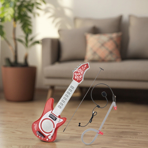 เครื่องดนตรีไฟฟ้าสำหรับเด็กไมโครโฟนกีตาร์เบสของเล่นสำหรับเด็กคีย์บอร์ดเพื่อการเรียนรู้ของเด็กทารก - Product Image 4