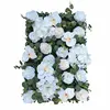 New design  40*60 CM Artificial Silk Rose Flower Wall Hanging Faux Eucalyptus Grass Leaves Wall Flower Panel