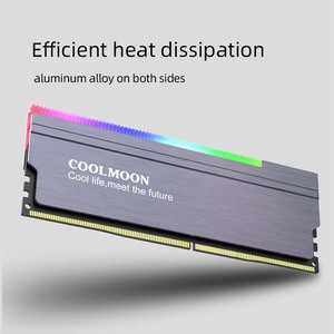 COOLMOON oyun bilgisayarı pc ram soğutucu son derece uyumlu ram soğutucu radyatör soğutma yeleği kabuk argb ram bellek soğutucu - Product Image 2