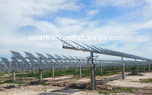 Sistema de seguimiento solar de eje único plano con módulo solar inclinado sistema de seguimiento solar de eje único largo - Product Image 6