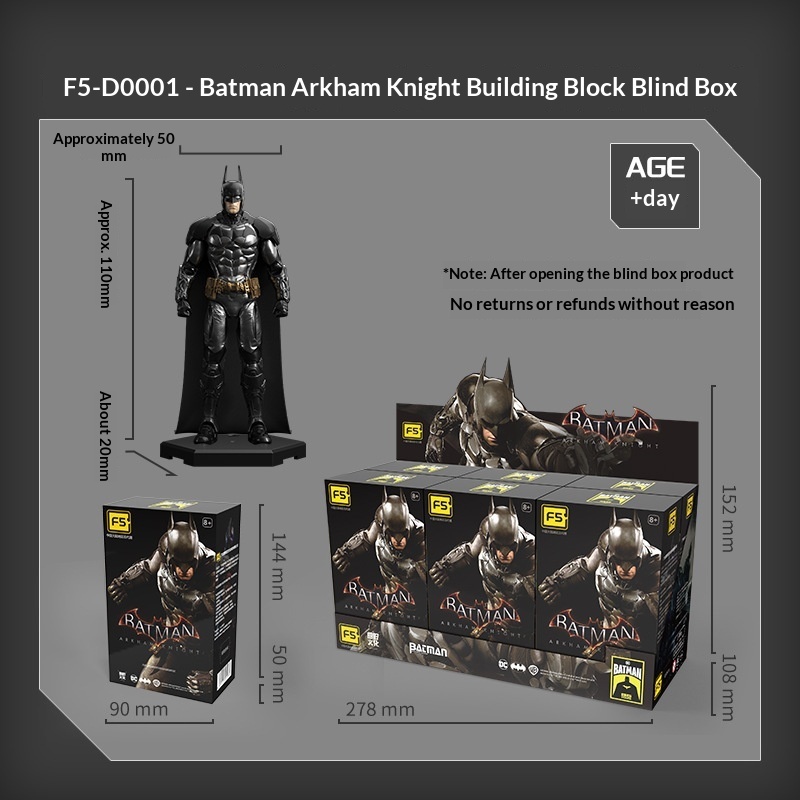F5-D0001: ชุดโมเดล Batman: Arkham Knight (6 แบบไม่ซ้ำกัน)