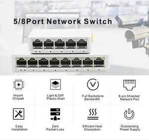 Factory OEM/ODM Plastic Shell 100/1000M 5/8 Port <strong>Network</strong> Switch 10/100M <strong>Network</strong> Switch for Home <strong>Network</strong> - Product Image 5