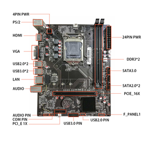Venda H81 LGA1150 ddr3 placa-mãe para computador <span class=keywords><strong>desktop</strong></span> para jogos de escritório