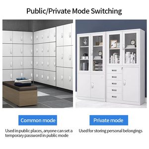 High Security Numeric Keypad Lock with Master <strong>Key</strong> Combination Polished Finish for Office Cabinets Gym Lockers - Product Image 3