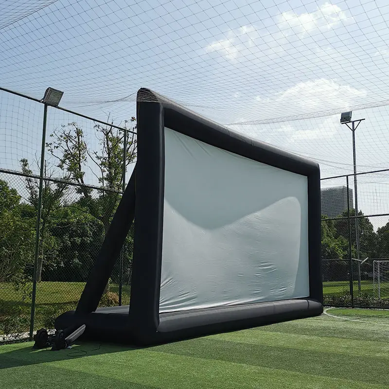 Top qualité 4:3 16:9 exploser écran de cinéma gonflable géant 25ft projecteur extérieur