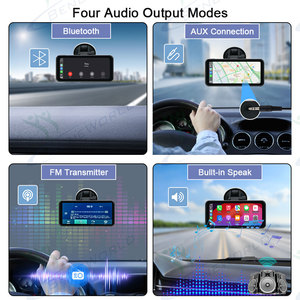 6,25 pulgadas portátil coche MP5 reproductor tablero inalámbrico CarPlay Android Auto coche salpicadero grabación de vídeo WI FI GPS - Product Image 3