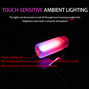 USBタッチコントロールLEDライト電球USBタッチコントロールLEDナイトライト雰囲気降下ランプ - Product Image 2