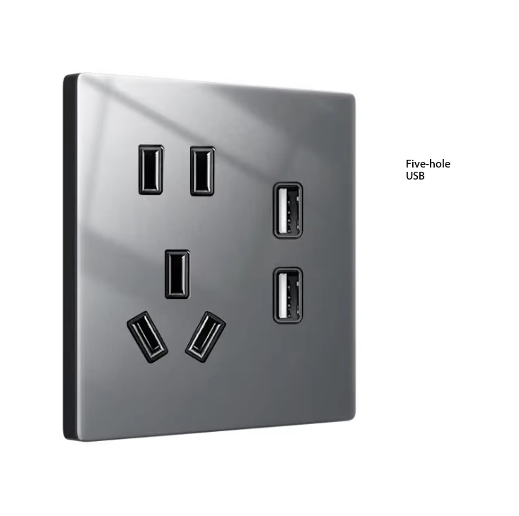 Dual USB five-port