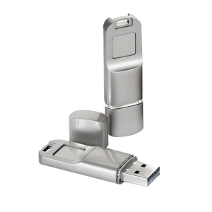 带指纹识别8GB至128GB容量的生物识别USB 3.0闪存驱动器新加密技术金属材料 - Product Image 2