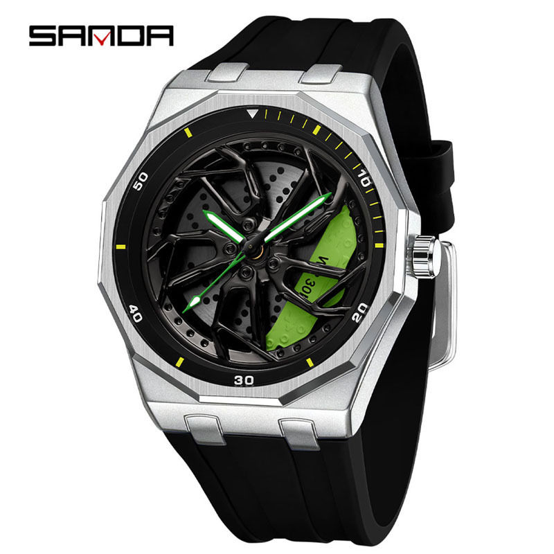 Black Silver Green