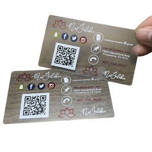 Пользовательские QR-код визитная карточка печать бумага с покрытием тиснение дизайн карты логотип компании на визитной карточке - Product Image 2