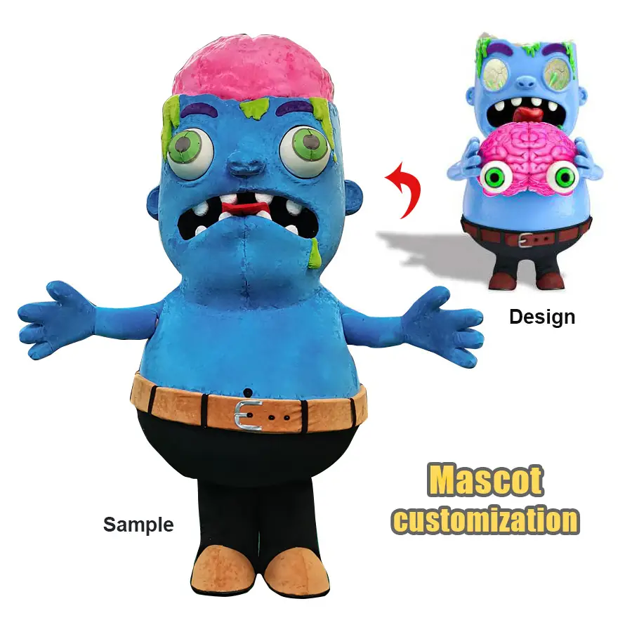 Custom Mascotte Design Pop Cartoon Mascotte 3d Proofing Bubble Carving Bedrijf Mascotte Animatie Kostuum Rekwisieten Productie