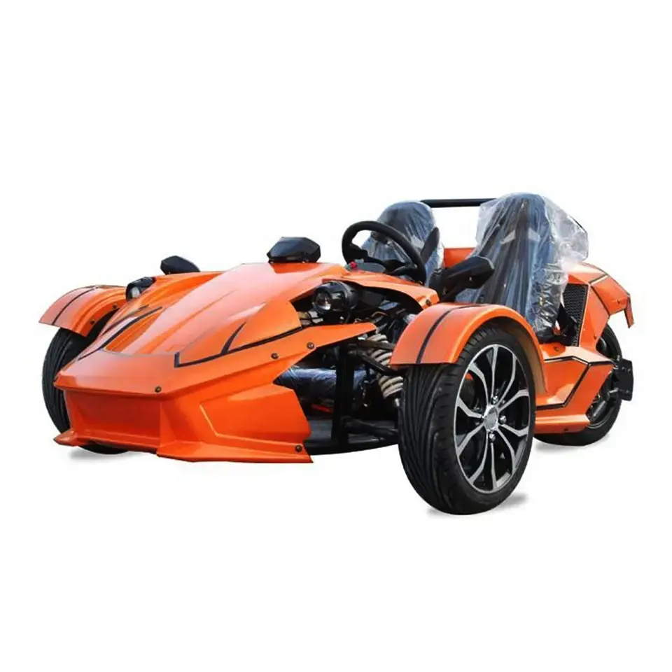 2023 350cc três rodas motocicleta china triciclo reverso conversível supercar com 2 assentos