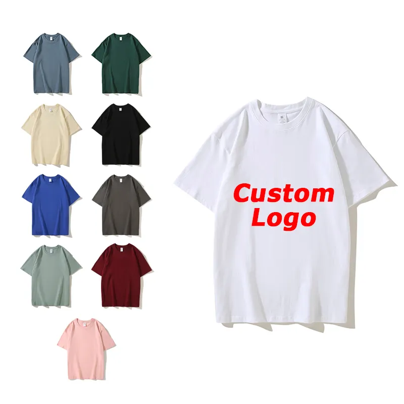 200G Eerste Klas Kwaliteit 100% Katoen Custom Logo Mannen T-Shirt Afdrukken Custom T-Shirt Afdrukken Mannen Grafisch T-Shirt Shirt