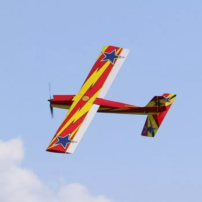 Omphobby Challenger-aeroplano de madera balsa de 49 pulgadas, modelo de ala fija PNP, montaje rápido, compatible con avión Balsa de vuelo 3D, P3A