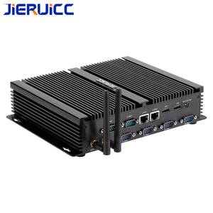 Mini caja industrial PC I3 I5 I7 PC industrial resistente Quad Core Linux Ubuntu 2 Gigabit Ethernet 6COM RS232 - Product Image 1