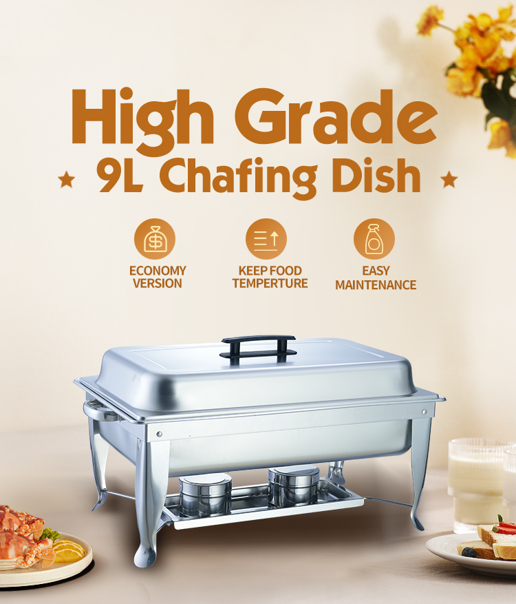 China Good Restaurant Stainless Steel Cooked Food Warm Chafing Dishes