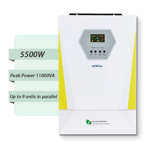 220V 5500W 12V Solar Inverter for Home Solar Power System Pure Sine Wave with <strong>WIFI</strong> Single <strong>Output</strong> - Product Image 1