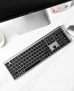 Teclado recargable inalámbrico BT de 110 teclas con estilo de operación de membrana tipo C para Mac - Product Image 4