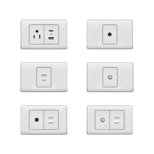 Good Quality 118S3 US Standard <strong>Multi</strong> <strong>Function</strong> Home Outlet TEL LAN Push Button Wall <strong>Switches</strong> and <strong>Sockets</strong> - Product Image 5