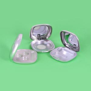 High Quality Elegant Silver Empty <strong>Compact</strong> case Face Powder <strong>Compact</strong> Make up case - Product Image 4