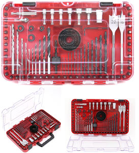Juego de brocas combinadas de 90 Uds. Todo en uno, juego de brocas eléctricas de mampostería de madera escalonada de perforación de diamante HSS con estuche de alta calidad - Product Image 2
