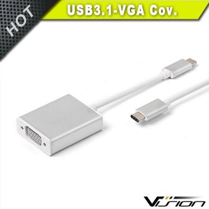 USB 3,1 Tipo-C a VGA Video + Audio PC Monitor Proyector Adaptador Convertidor Cable - Product Image 6