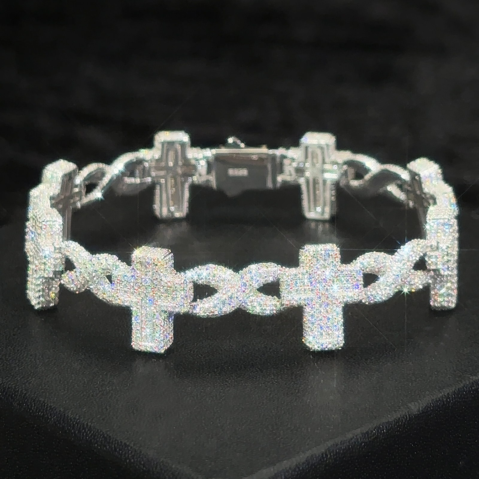 Cross-White Gold