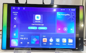 ユニバーサルカーラジオアンビエントライトワイヤレスCarPlay Android Auto 10インチカーマルチメディアビデオプレーヤーGPS Autoradio SWC AHD - Product Image 5