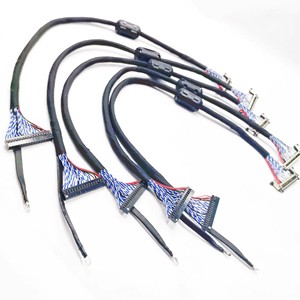 Özelleştirilmiş Normal LCD TV LCD LED LVDS kablosu 40 pinli konnektör LVDS korumalı tel LCD ekran kablo montajı - Product Image 6