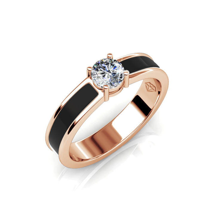 Quality Brass with 18K Rose gold plated Black color