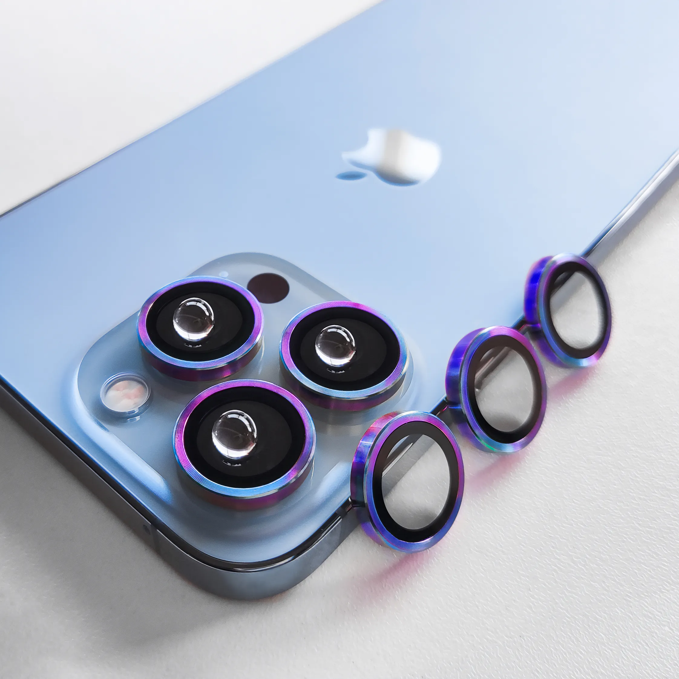 pour iphone 14 Full Cover 3D Full Glue Coloré HD Anti Scratch Camera Lentille pour iPhone 13Promax Film Protecteur