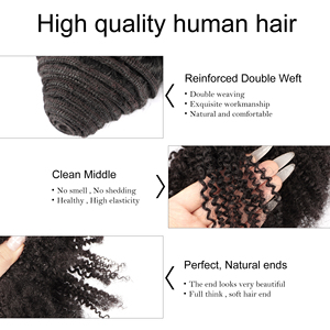 OrientFashion Ready to Ship Brazilian Afro Kinky Coily 4C Human Hair Weft <strong>Bundle</strong> 4A 4B 4C Cuticle Aligned Raw Human Hair <strong>Bundles</strong> - Product Image 3